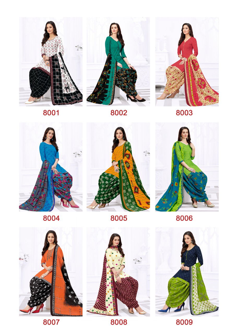 Rj Patiyala Pari 8 Latest Fancy Casual Wear Cotton Print Top Bottom And Dupatta Readymade Collection